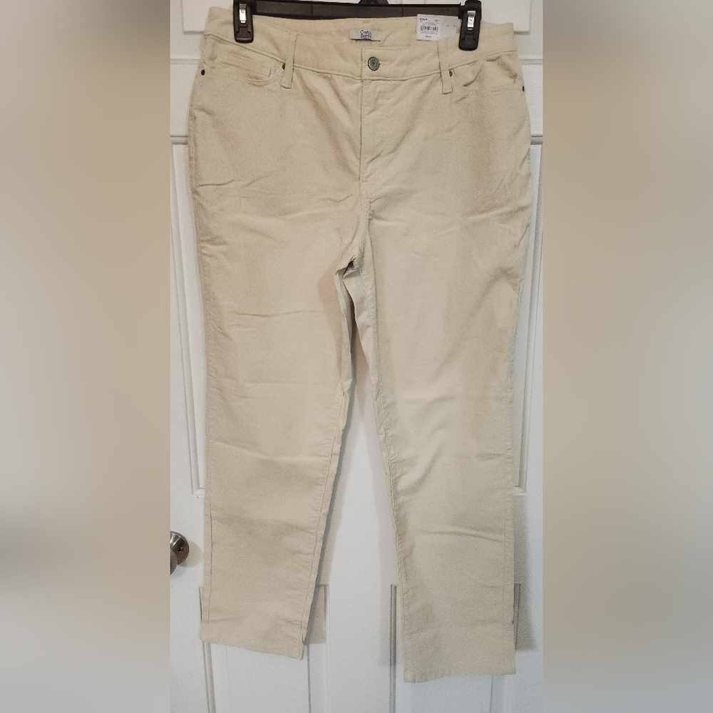 Croft & Barrow Women's Tan Corduroy NEW